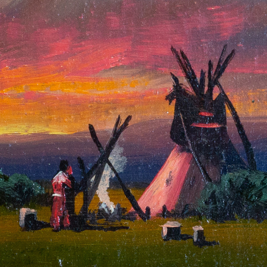 Blackfeet Sunset By Heinie Hartwig