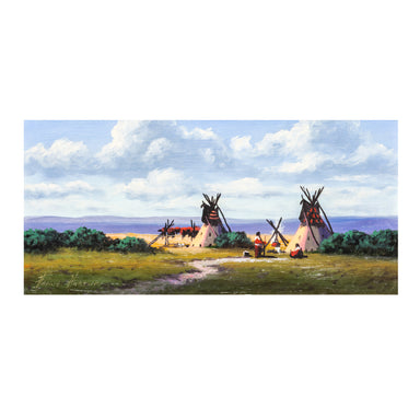 Spring Clouds By Heinie Hartwig, Fine Art, Painting, Native American