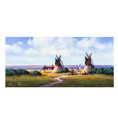 Prairie Spring By Heinie Hartwig, Fine Art, Painting, Native American