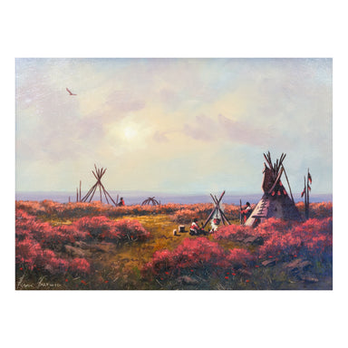 Morning Mist By Heinie Hartwig, Fine Art, Painting, Native American