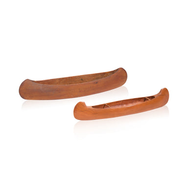 Pair of Model Canoes, Native, Canoe, Dug Out