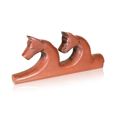 Sioux Catlinite Effigy Horse Pipe, Native, Pipe, Catlinite