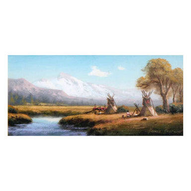 Montana Mountain By Heinie Hartwig, Fine Art, Painting, Native American