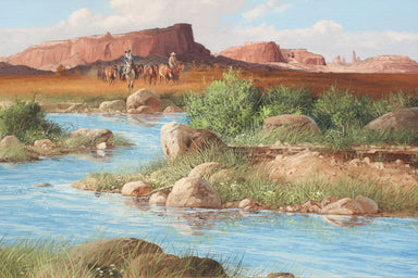 The Remuda By Ray Swanson, Fine Art, Painting, Western