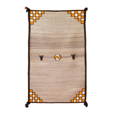 Navajo Double Saddle, Native, Weaving, Double Saddle Blanket