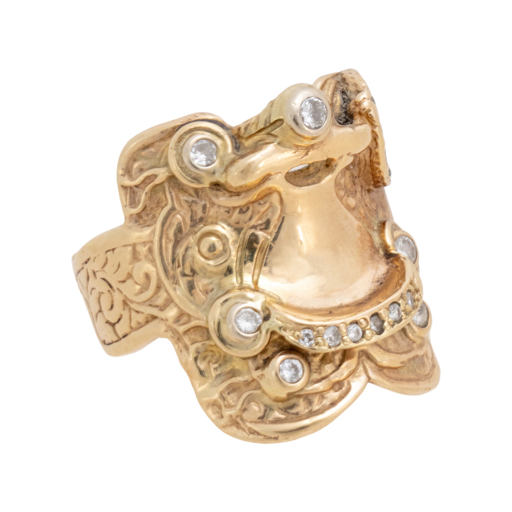 Custom Gold Saddle Ring, Jewelry, Ring, Estate