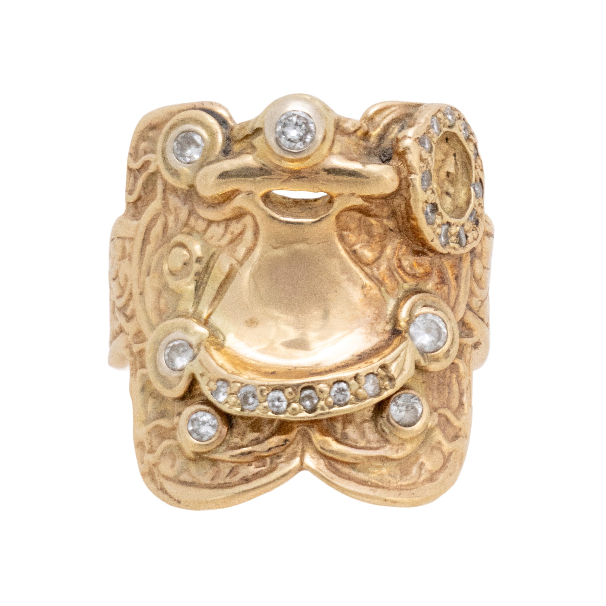 Custom Gold Saddle Ring