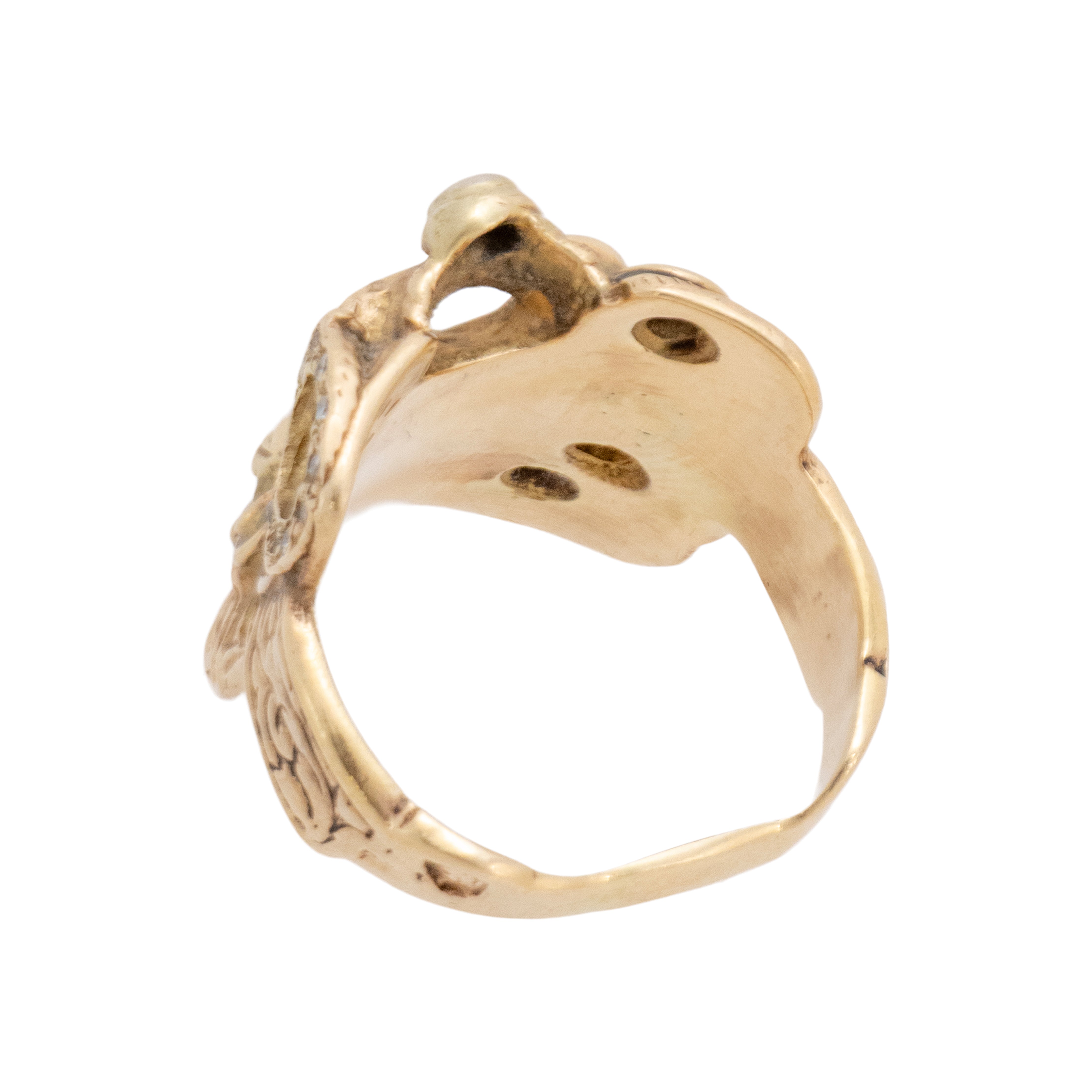 Custom Gold Saddle Ring