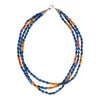 Lapis and Spiny Oyster 3 Strand Necklace, Jewelry, Necklace, Native