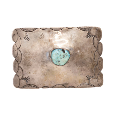 Navajo Kingman Turquoise Belt Buckle, Jewelry, Buckle, Native