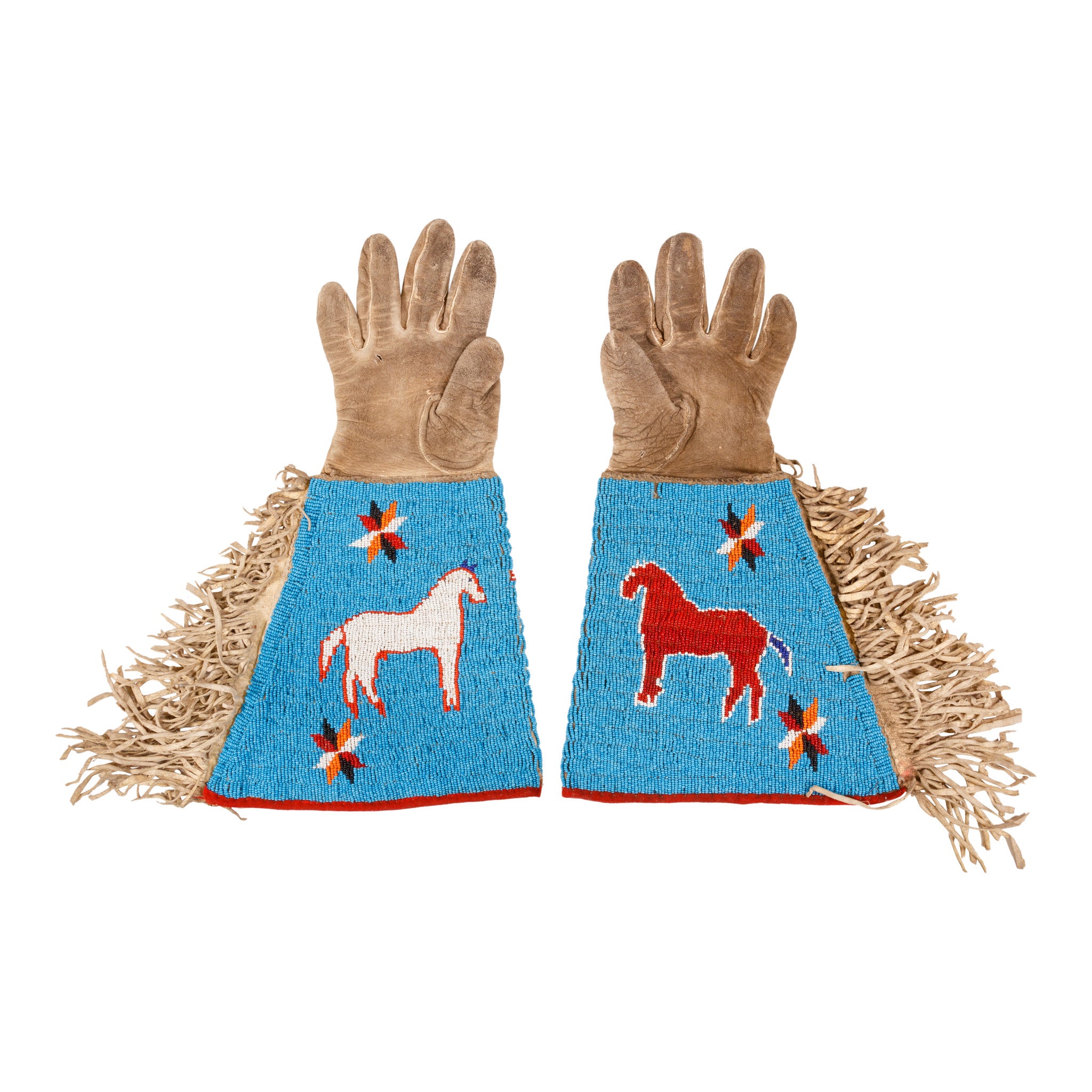 Sioux Horse Pictorial Gauntlets