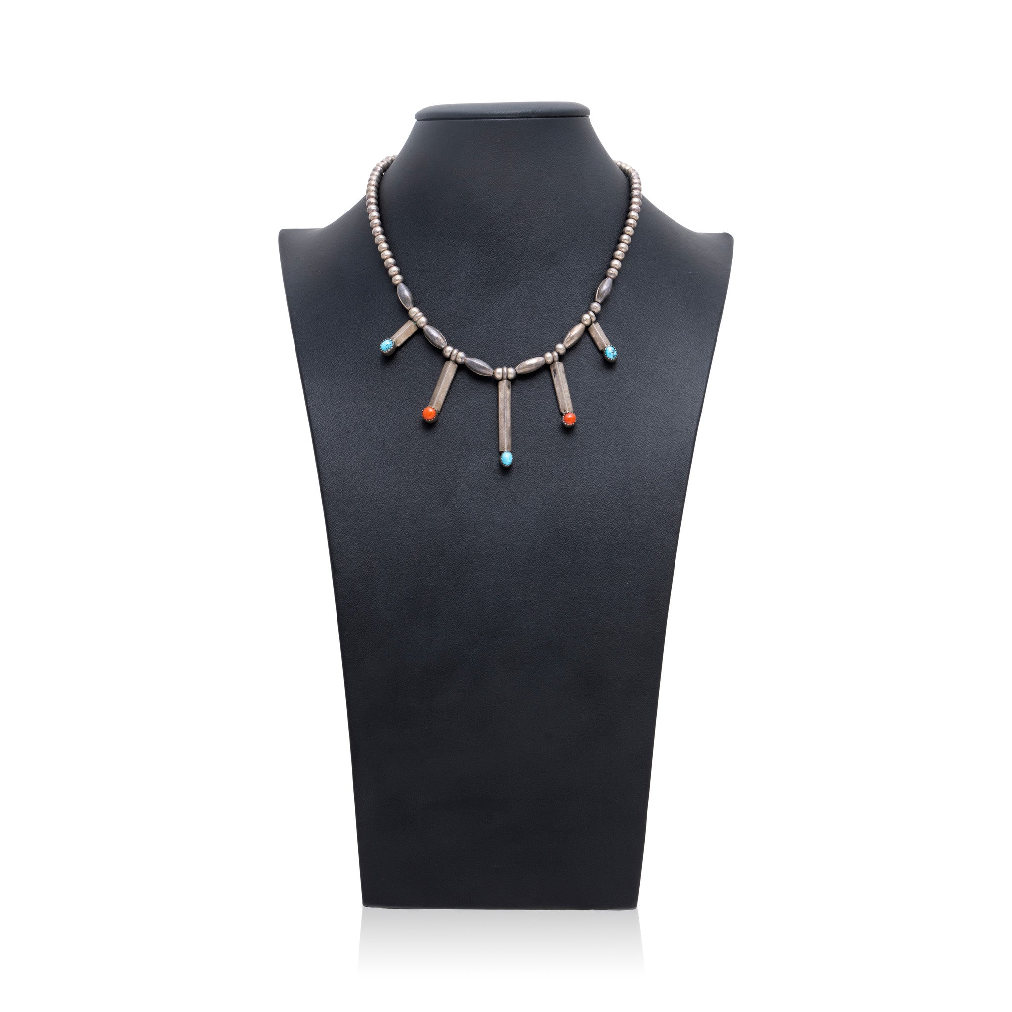 Navajo Coral and Turquoise Necklace