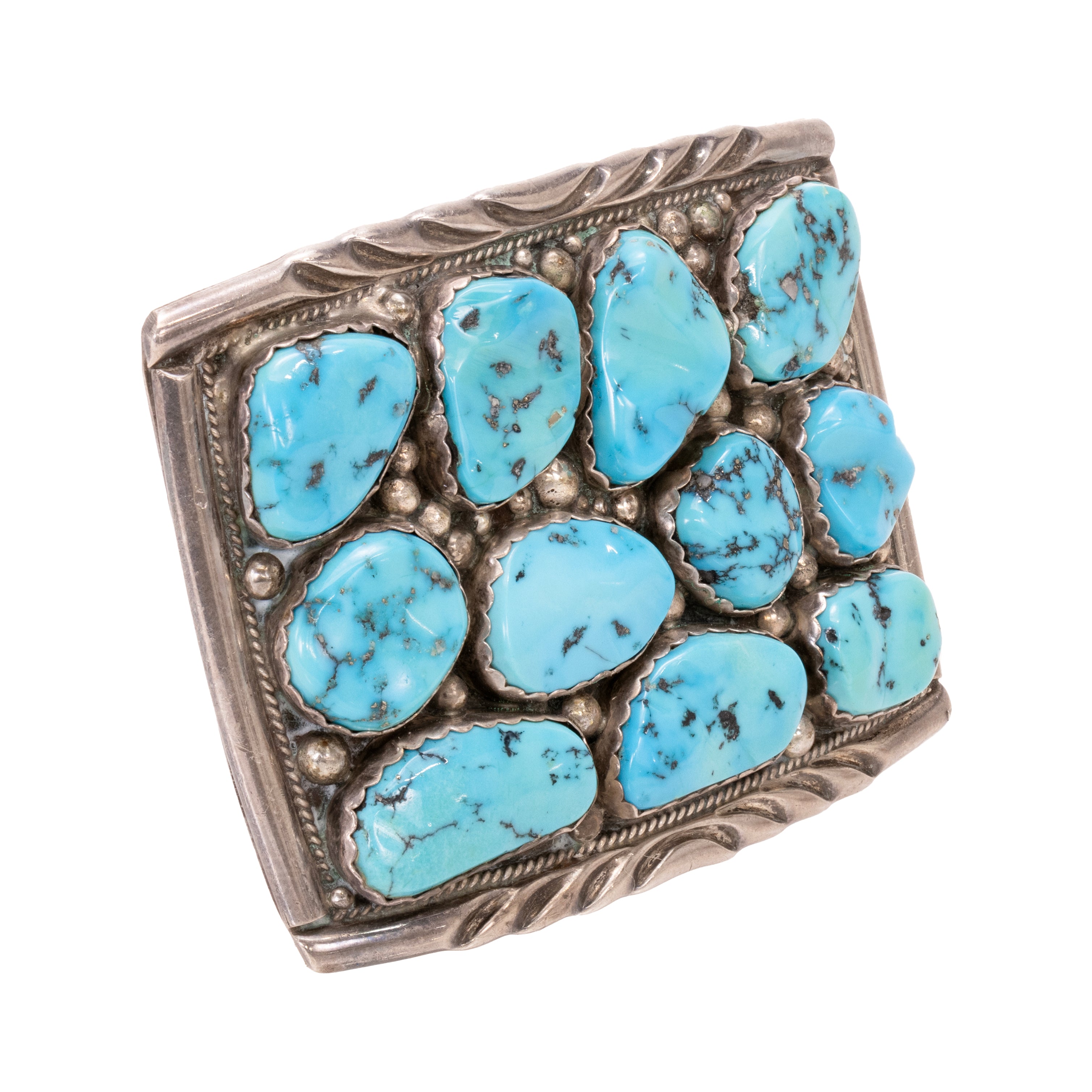 Turquoise and Sterling Buckle