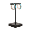 Mexican Turquoise Hoop Earrings