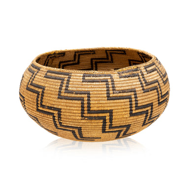 Miwok Basket, Native, Basketry, Vertical