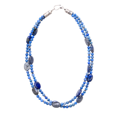 Beaded Lapis Necklace, Jewelry, Necklace, Native