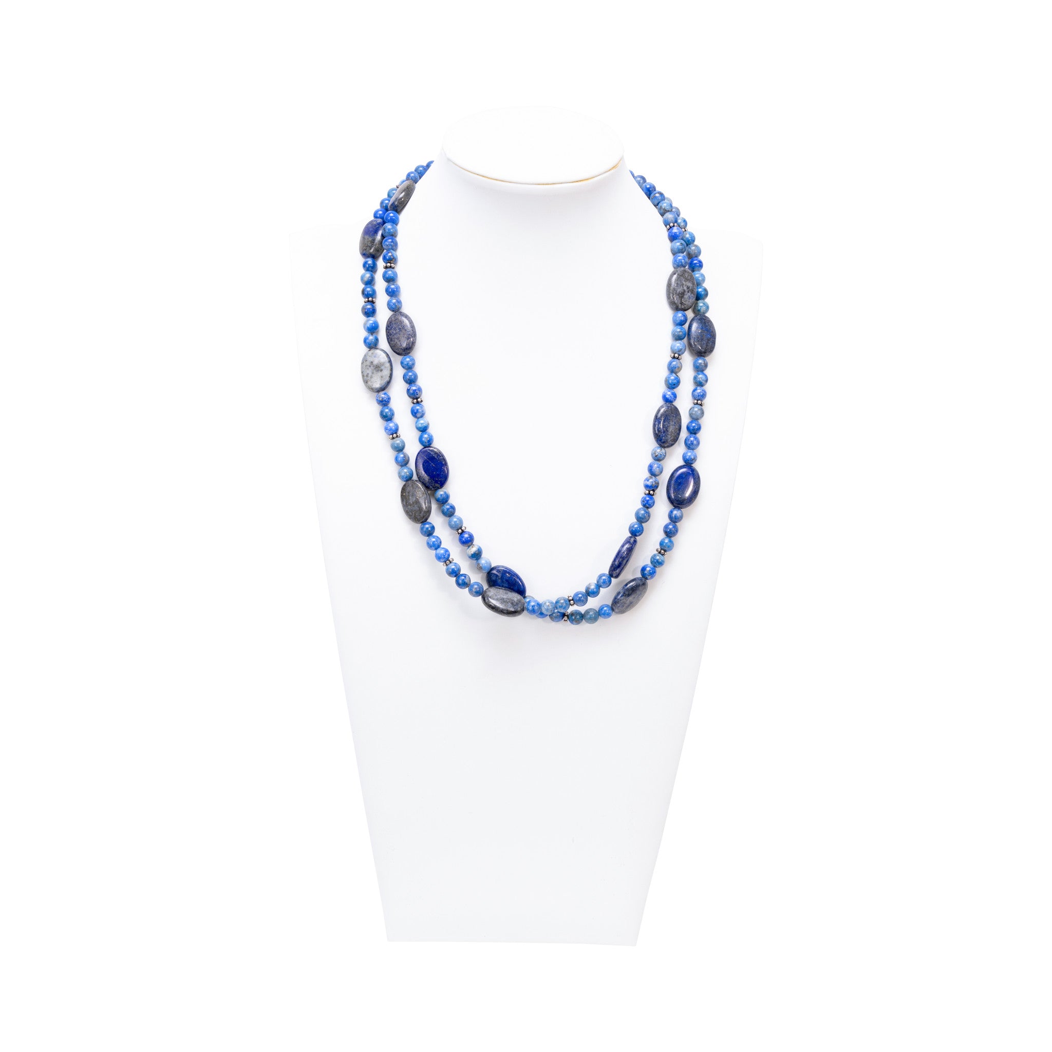 Beaded Lapis Necklace
