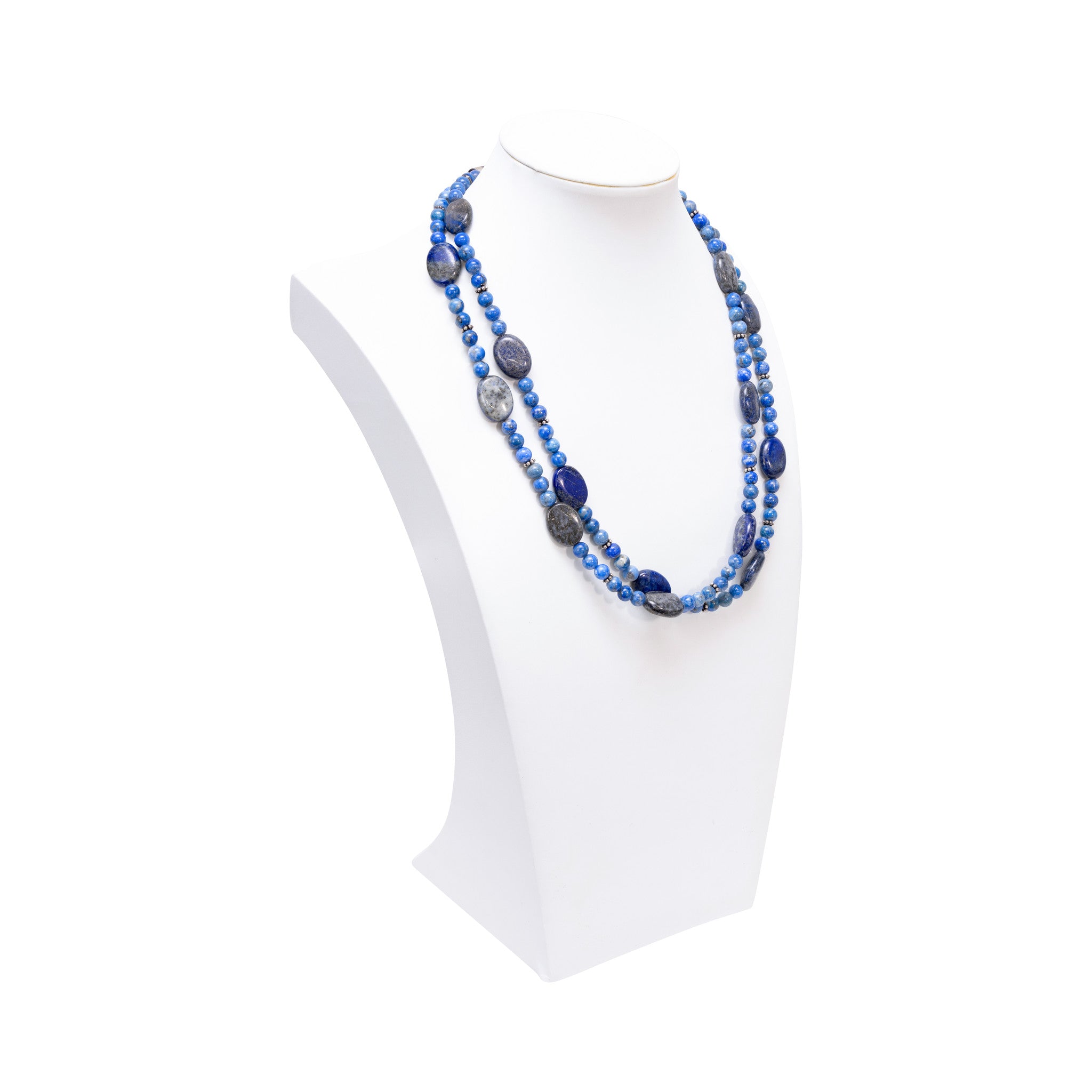 Beaded Lapis Necklace