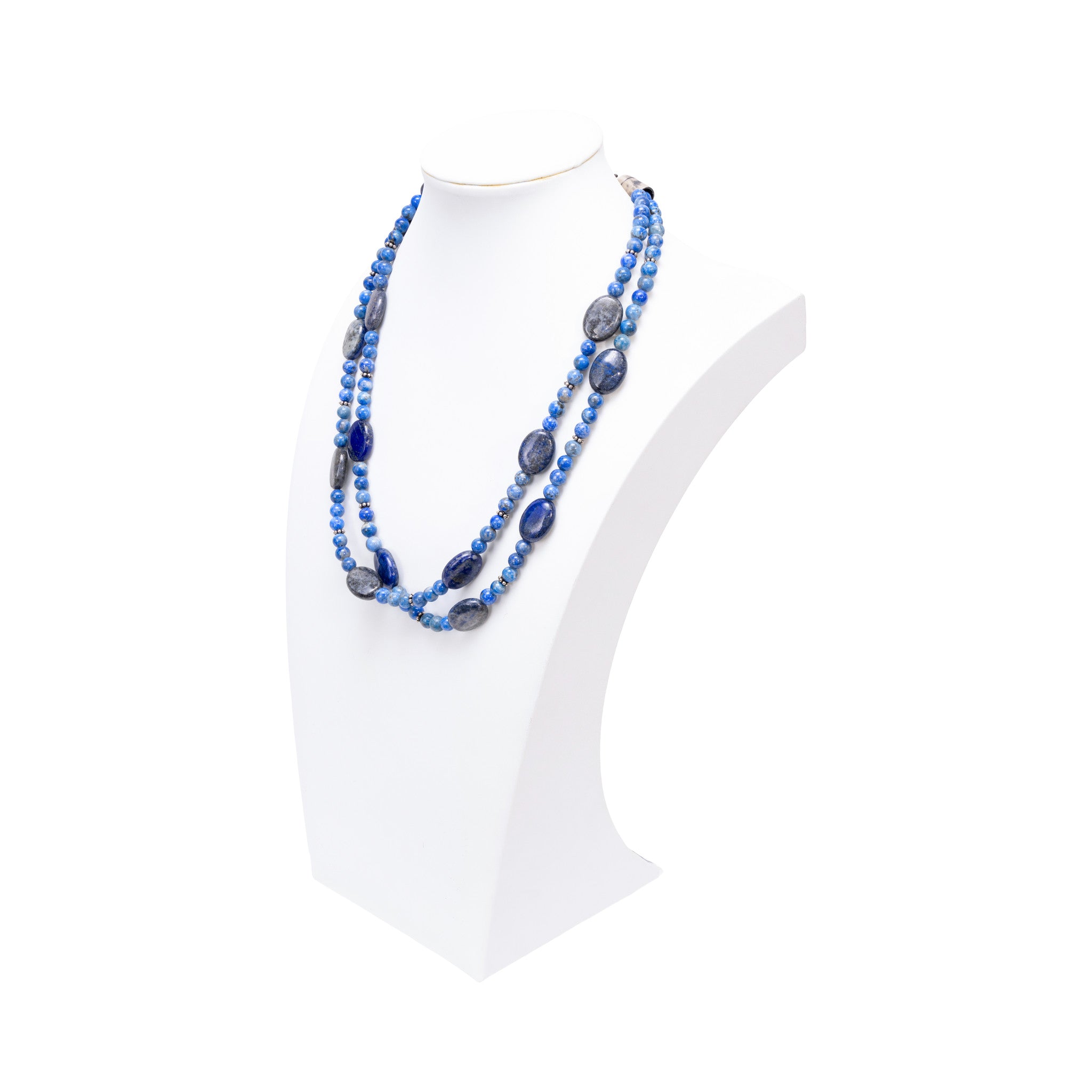 Beaded Lapis Necklace