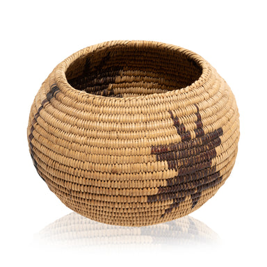 Miwok Basket, Native, Basketry, Vertical