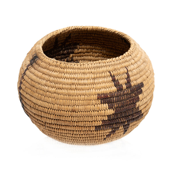 Miwok Basket, Native, Basketry, Vertical