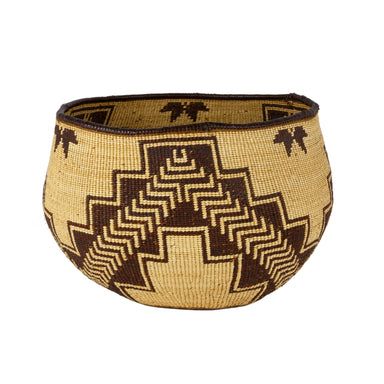 Pit River Basketry Bowl, Native, Basketry, Vertical