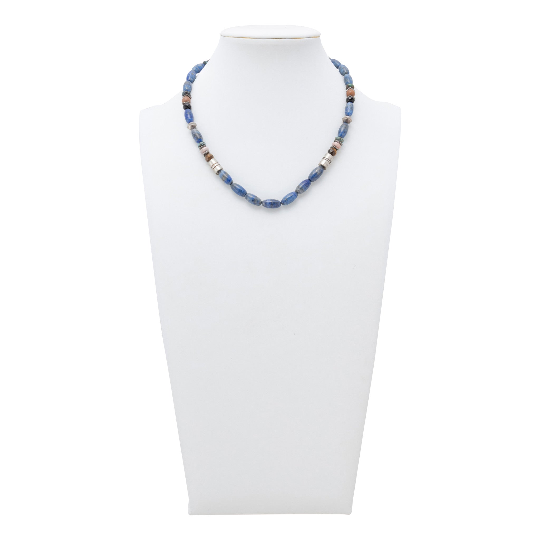 Navajo Lapis Necklace by Tommy Singer