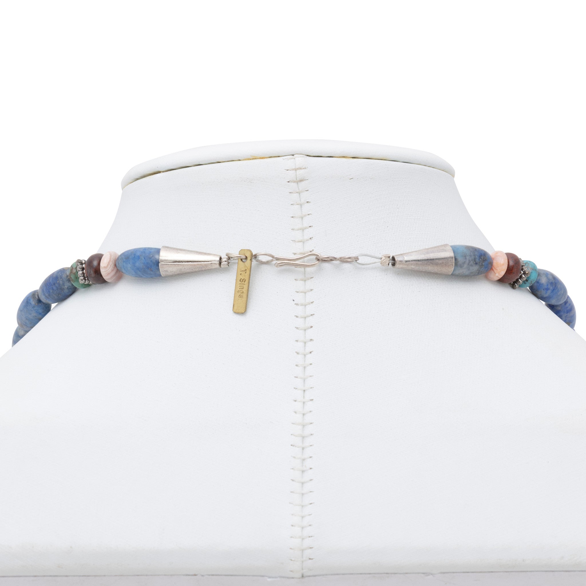 Navajo Lapis Necklace by Tommy Singer