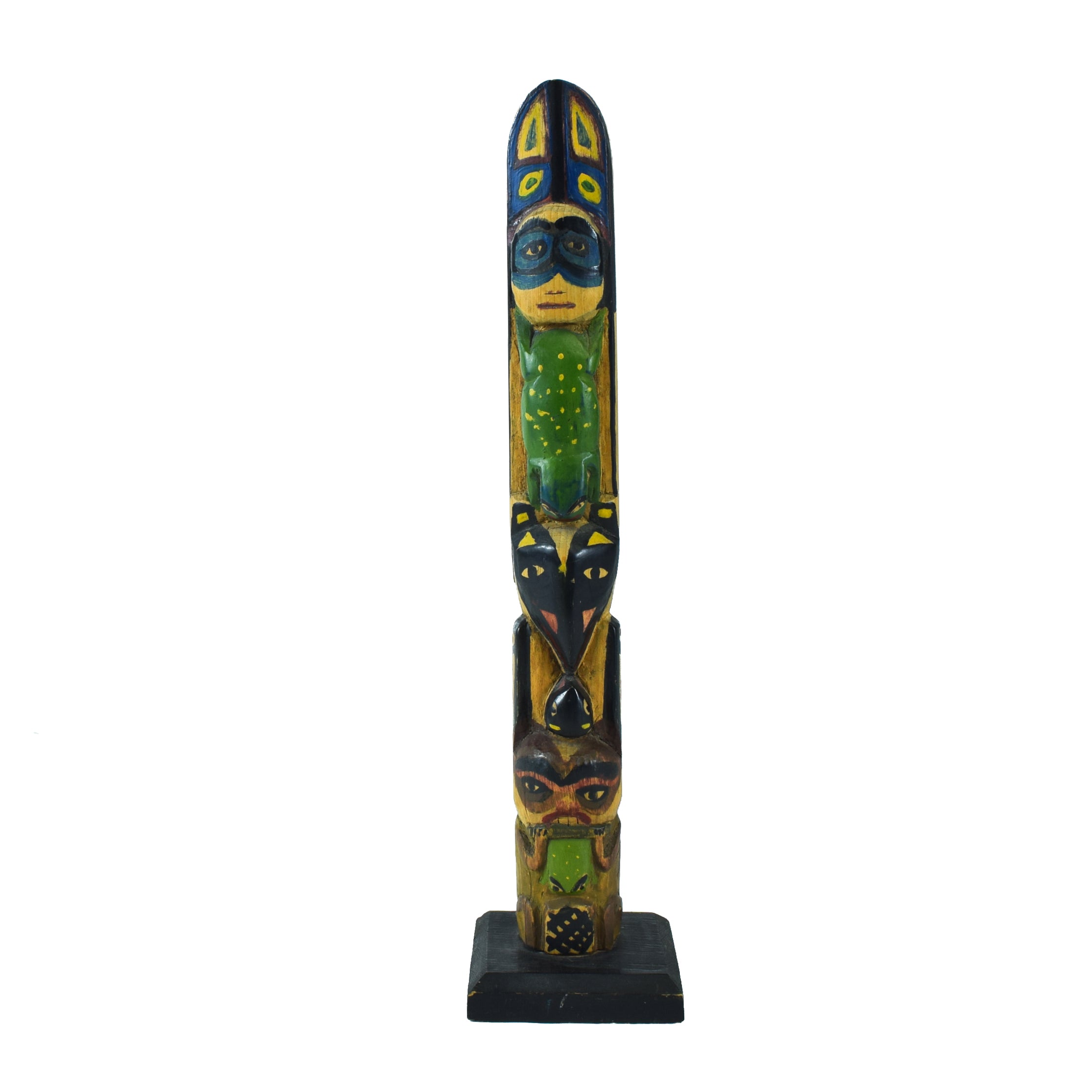 Tlingit Kiks.adi Model Totem, Native, Carving, Totem Pole