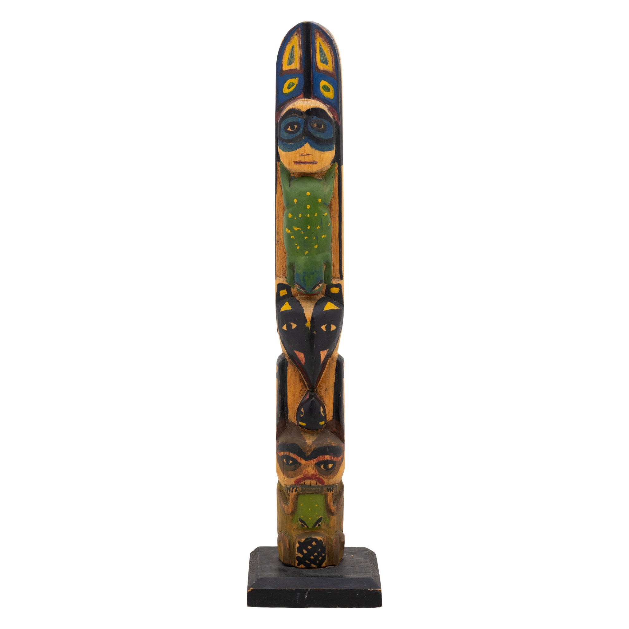 Tlingit Kiks.adi Model Totem, Native, Carving, Totem Pole
