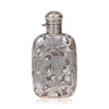 Sterling Overlaid Glass Flask, Furnishings, Barware, Flask