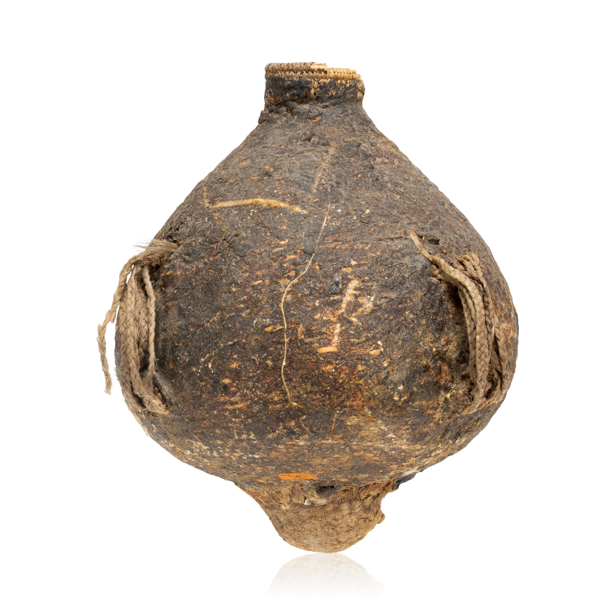 Apache Tus Water Jar, Native, Basketry, Vertical