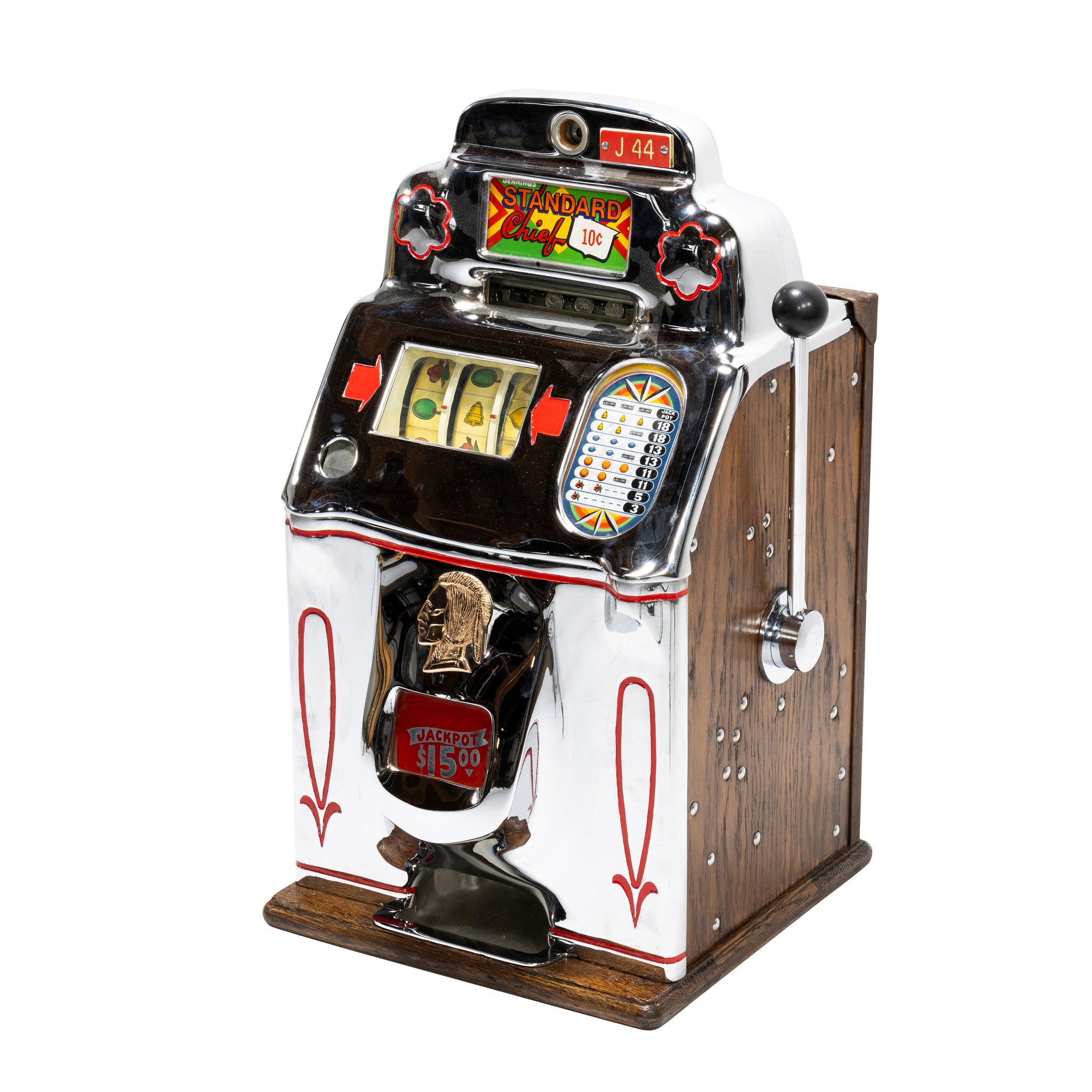 Bronze Chief Jennings Slot Machine — Cisco's Gallery