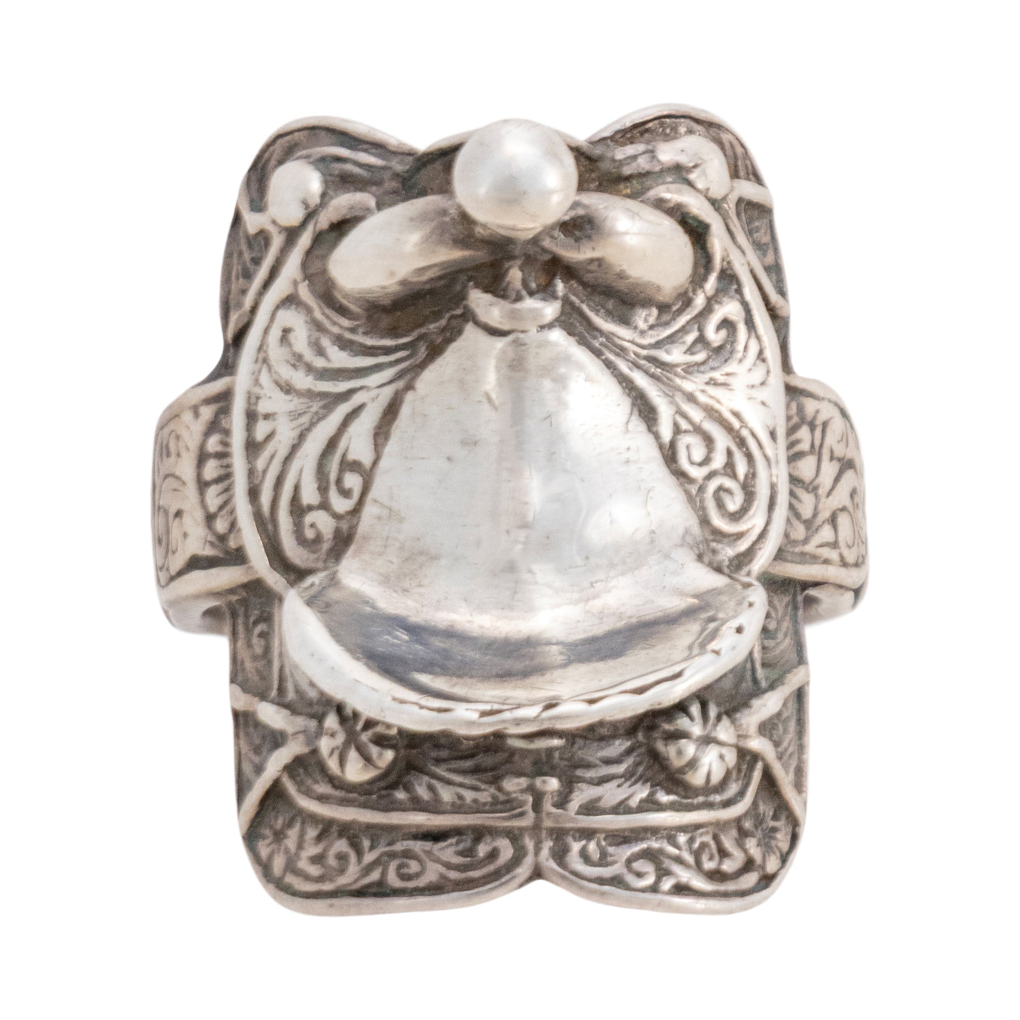 Custom Sterling Silver Saddle Ring