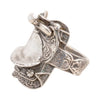 Custom Sterling Silver Saddle Ring