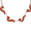 Coral Choker and Earring Set