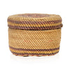 Makah Lidded Basket, Native, Basketry, Vertical