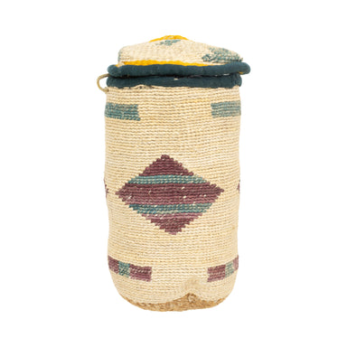 Nez Perce Corn Husk Sally Bag, Native, Basketry, Corn Husk