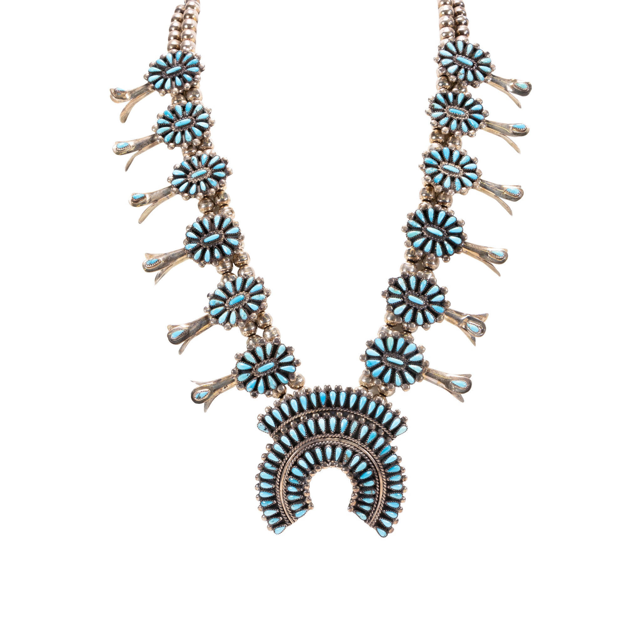 Navajo Needlepoint Turquoise Squash