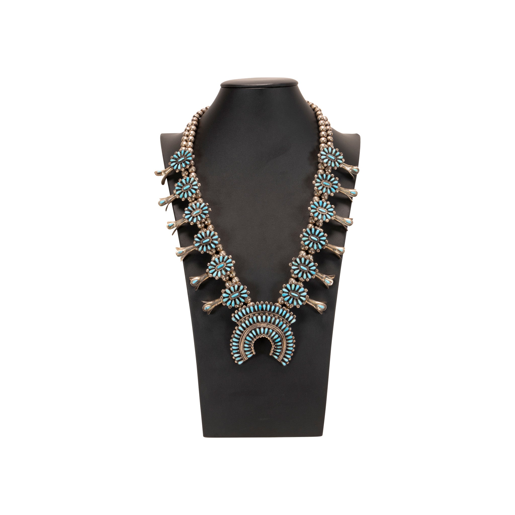 Navajo Needlepoint Turquoise Squash