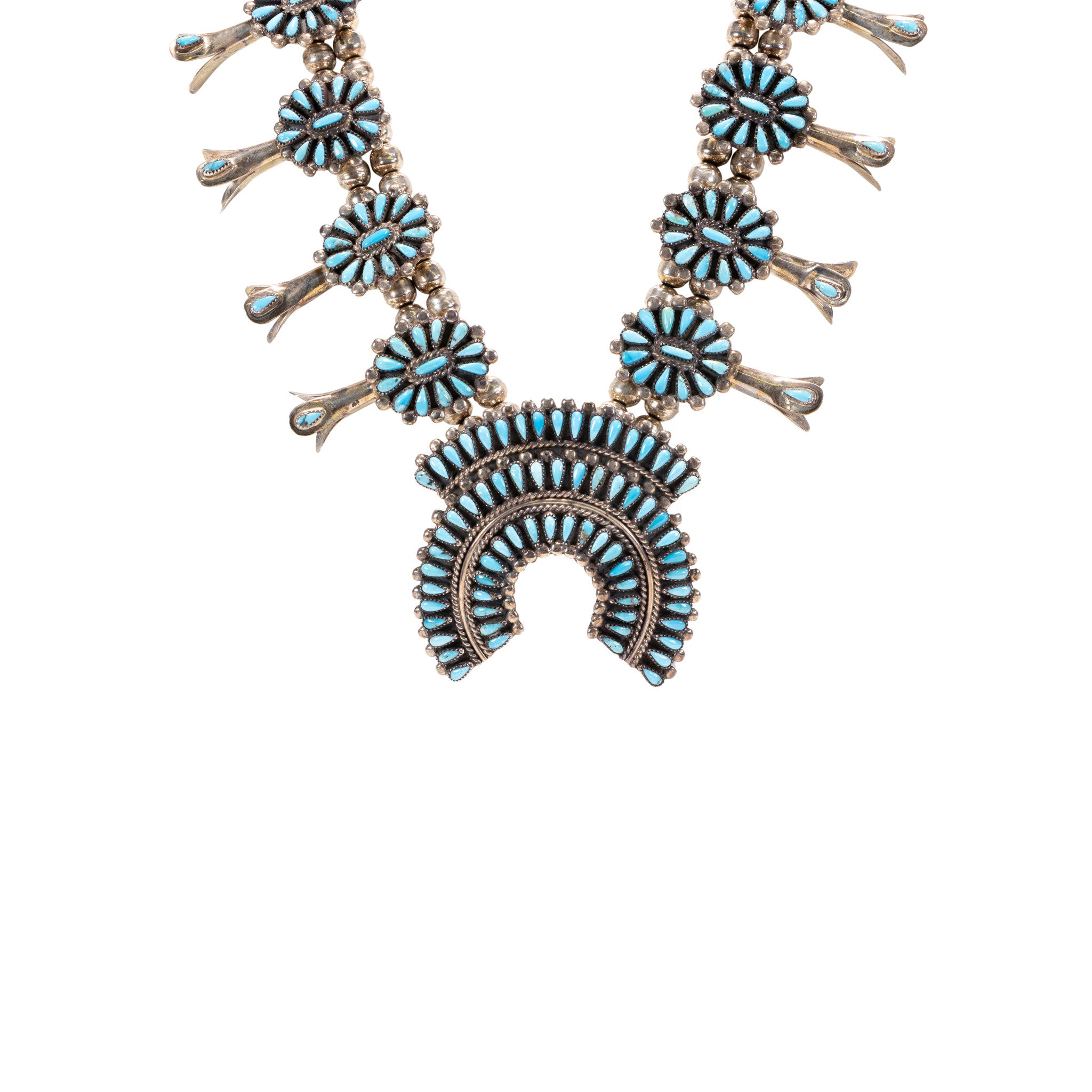 Navajo Needlepoint Turquoise Squash