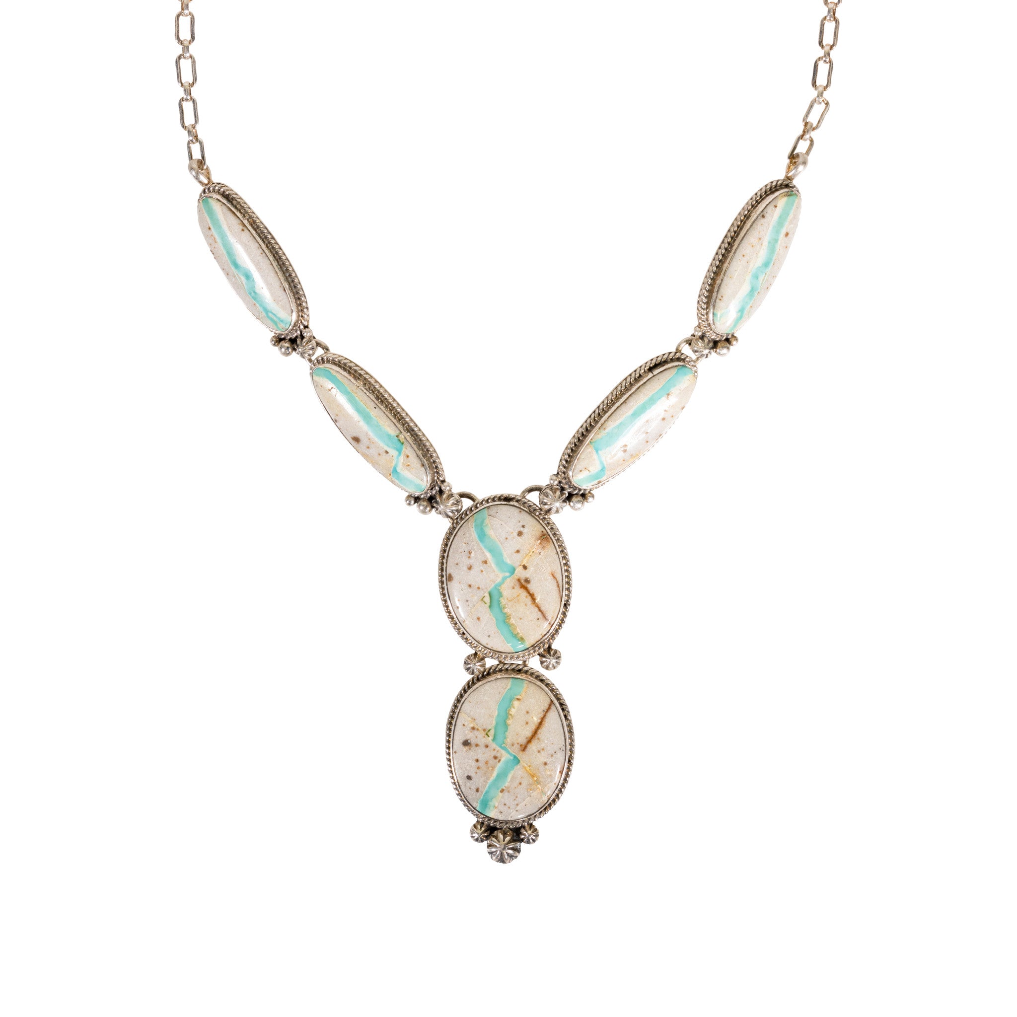 Navajo Ribbon Turquoise Set