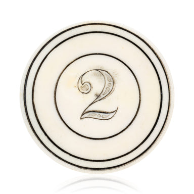$2 Ivory Poker Chip, Western, Gaming, Poker Chips