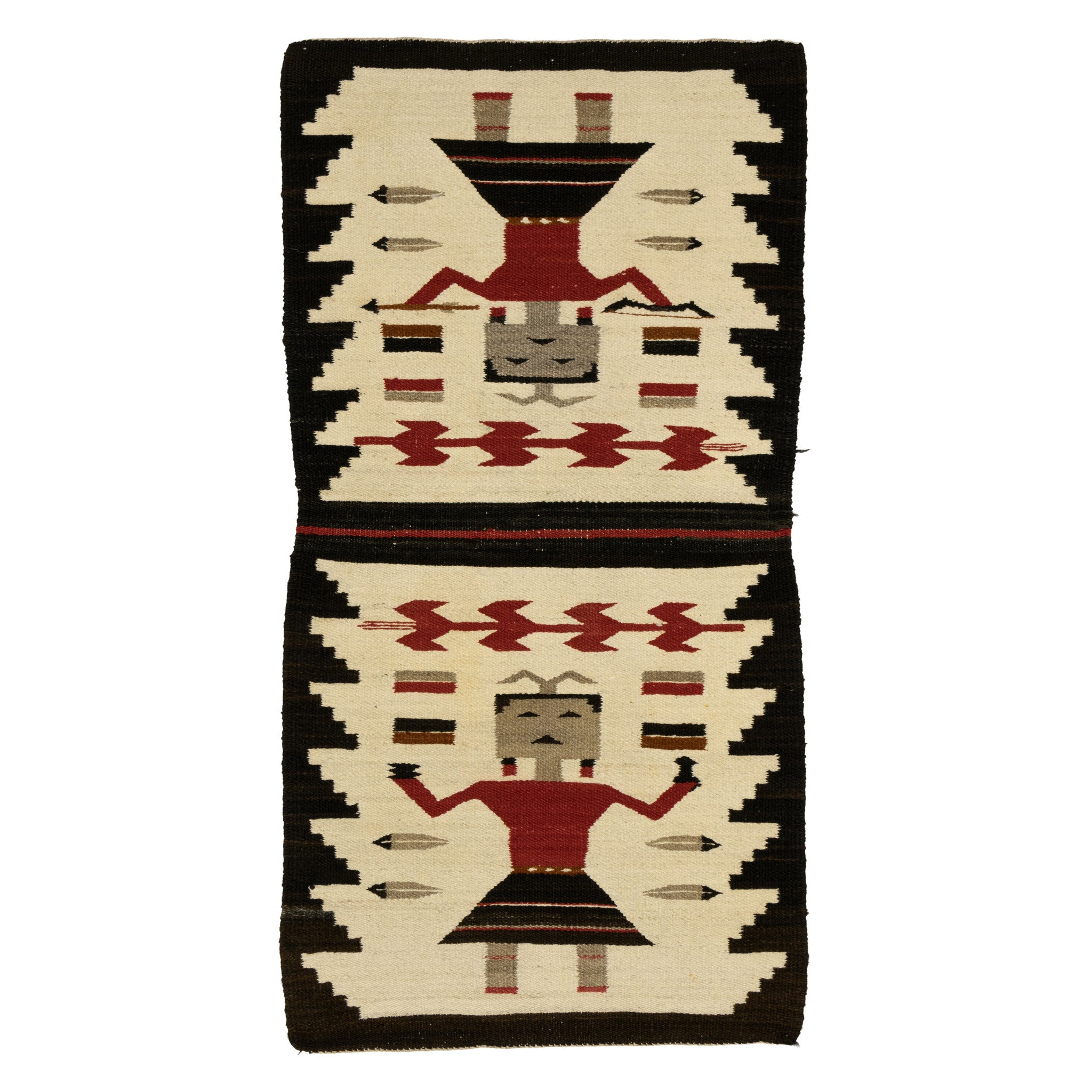 Navajo Double Saddle, Native, Weaving, Double Saddle Blanket