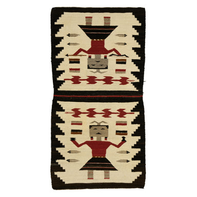 Navajo Double Saddle, Native, Weaving, Double Saddle Blanket