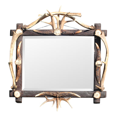 Black Forest Carved Burl Mirror, Furnishings, Black Forest, Mirror