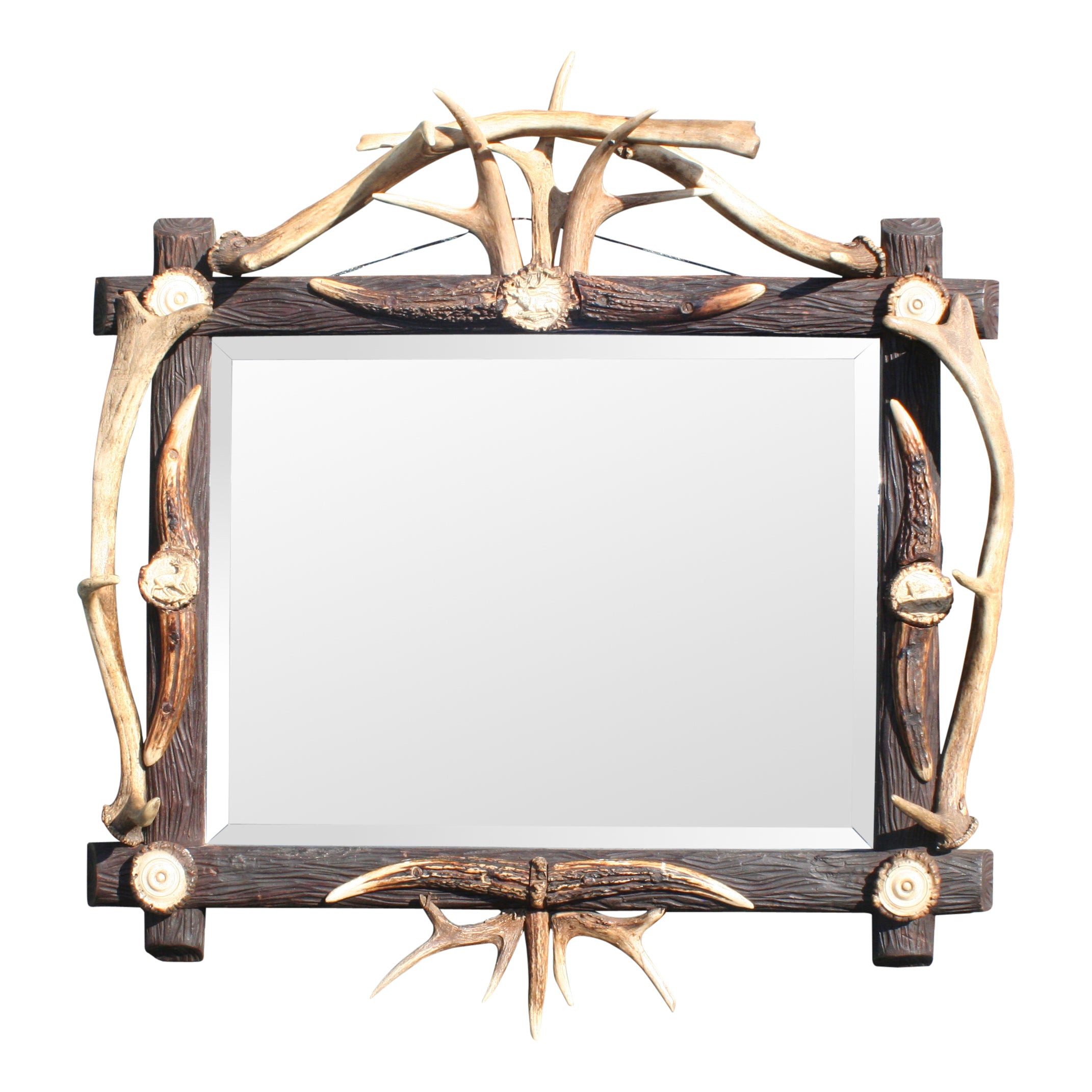 Black Forest Carved Burl Mirror, Furnishings, Black Forest, Other
