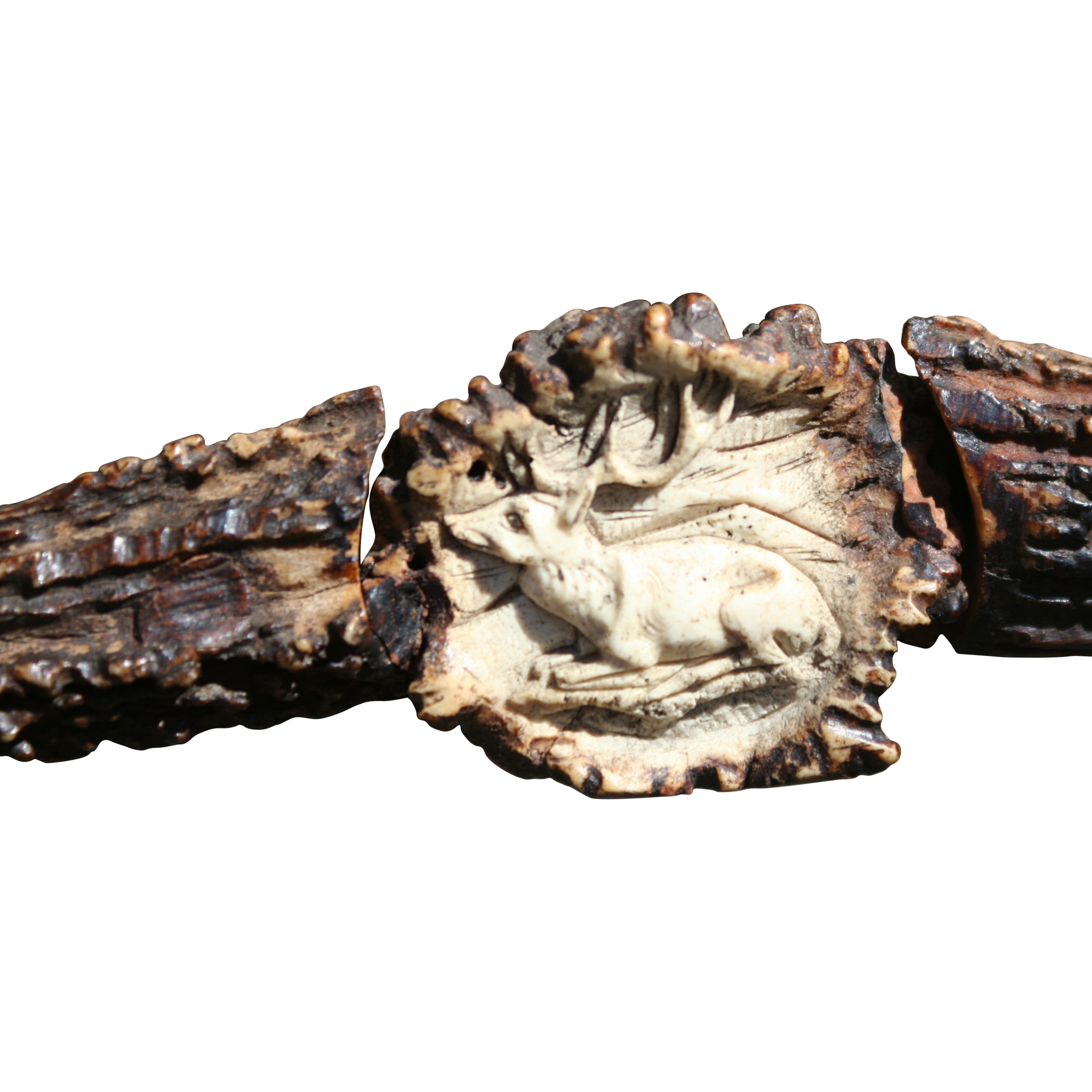 Black Forest Carved Burl Mirror