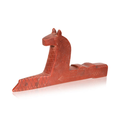 Sioux Horse Pipe, Native, Pipe, Catlinite