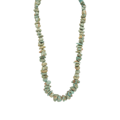 Green Turquoise Beaded Necklace, Jewelry, Necklace, Native